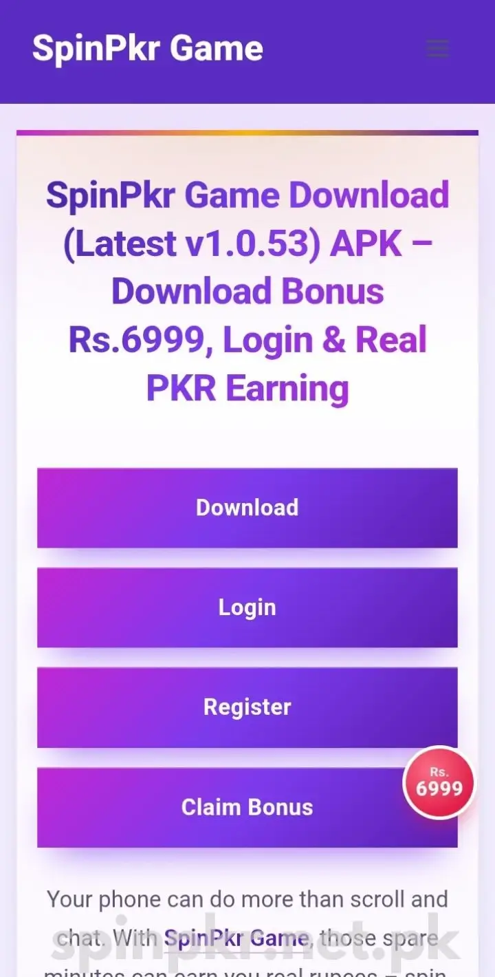 Visit official SpinPkr website